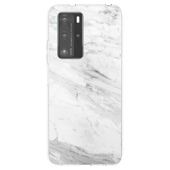 Obal pro Huawei P40 Pro - White marble