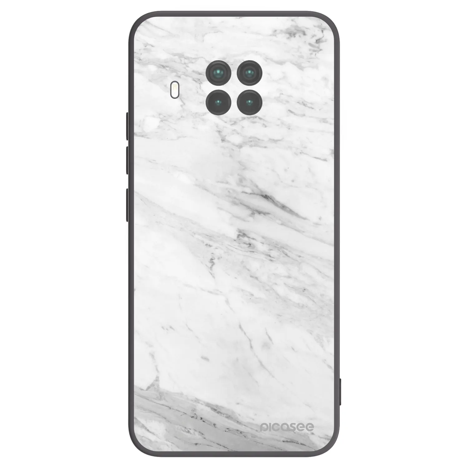 Picasee silikonový černý obal pro Xiaomi Mi 10T Lite - White marble
