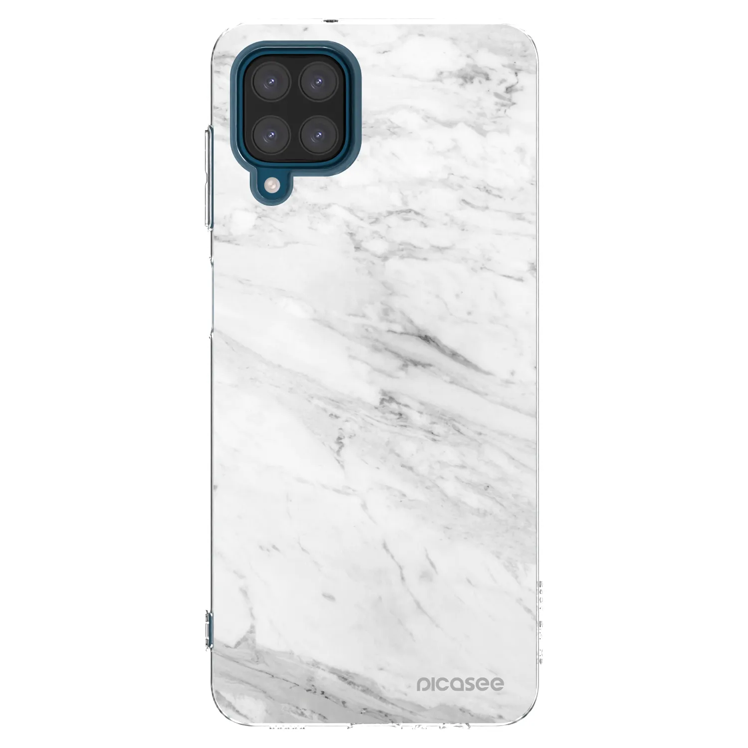 Picasee silikonový průhledný obal pro Samsung Galaxy A12 A125F - White marble