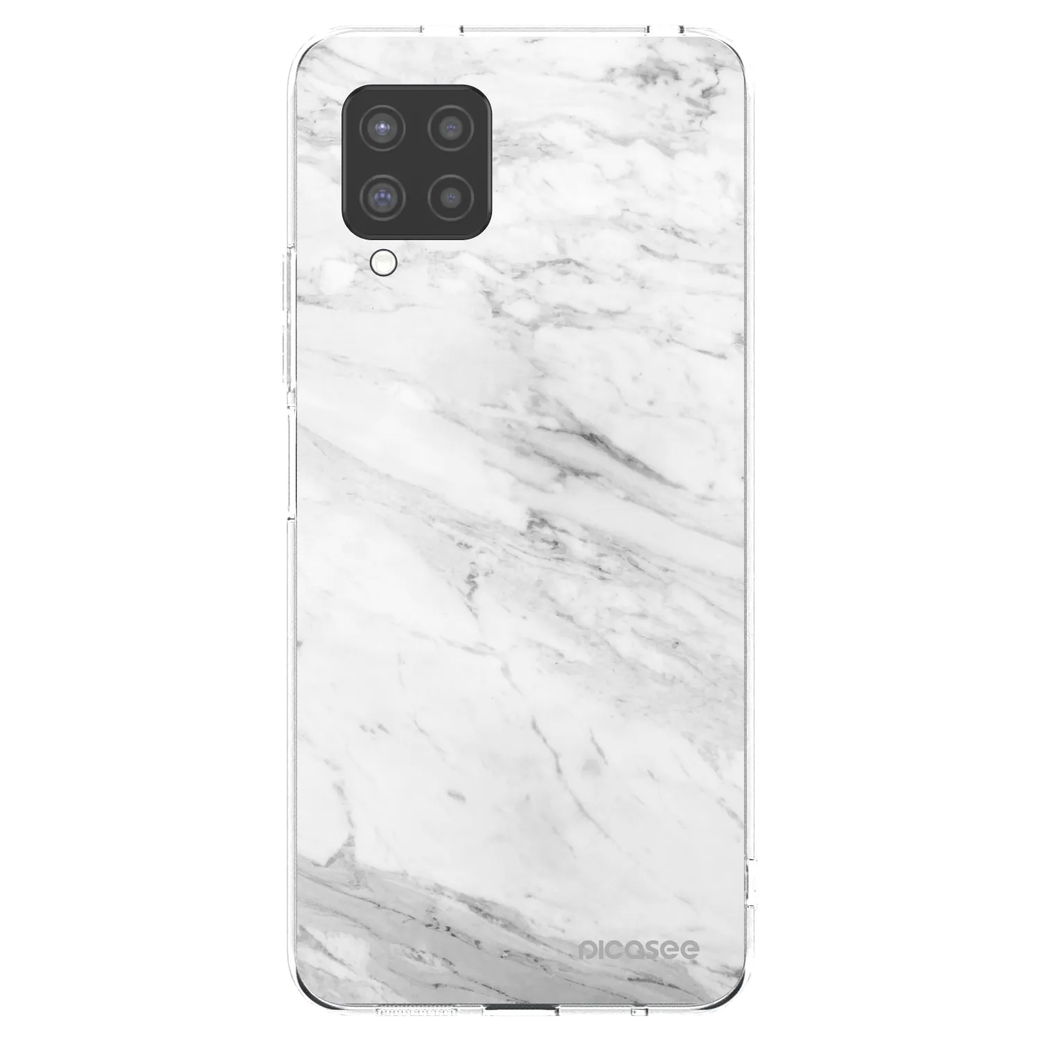 Picasee silikonový průhledný obal pro Samsung Galaxy A42 A426B - White marble