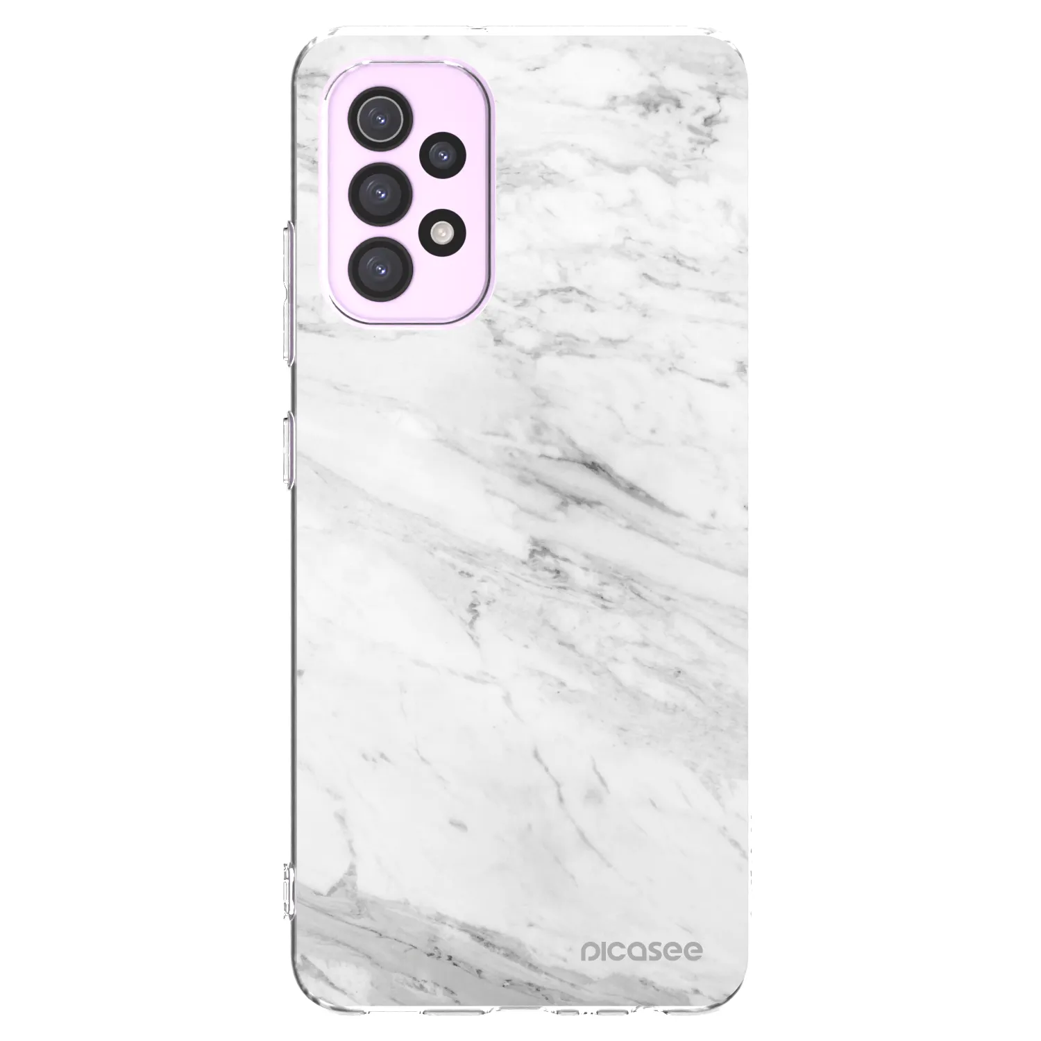 Picasee silikonový průhledný obal pro Samsung Galaxy A32 5G A326B - White marble