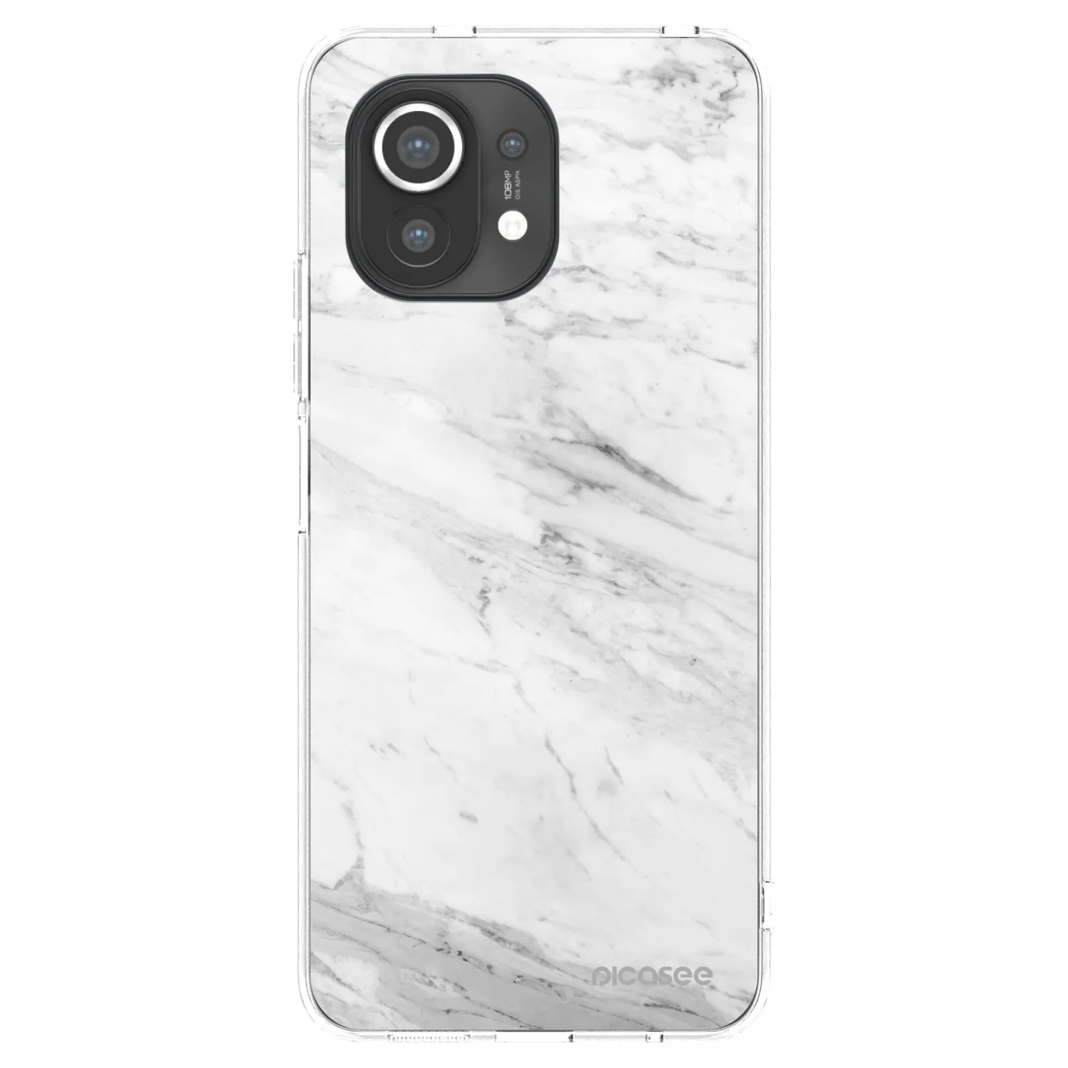 Picasee silikonový průhledný obal pro Xiaomi Mi 11 - White marble