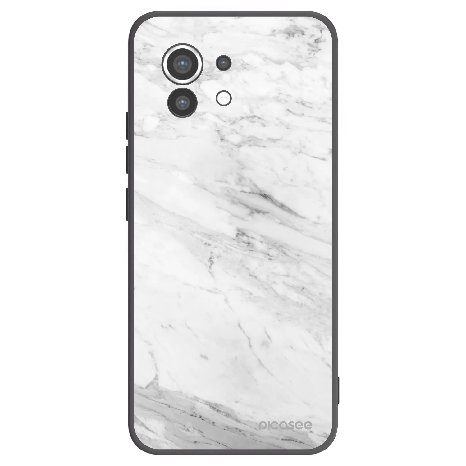 Picasee silikonový černý obal pro Xiaomi Mi 11 - White marble