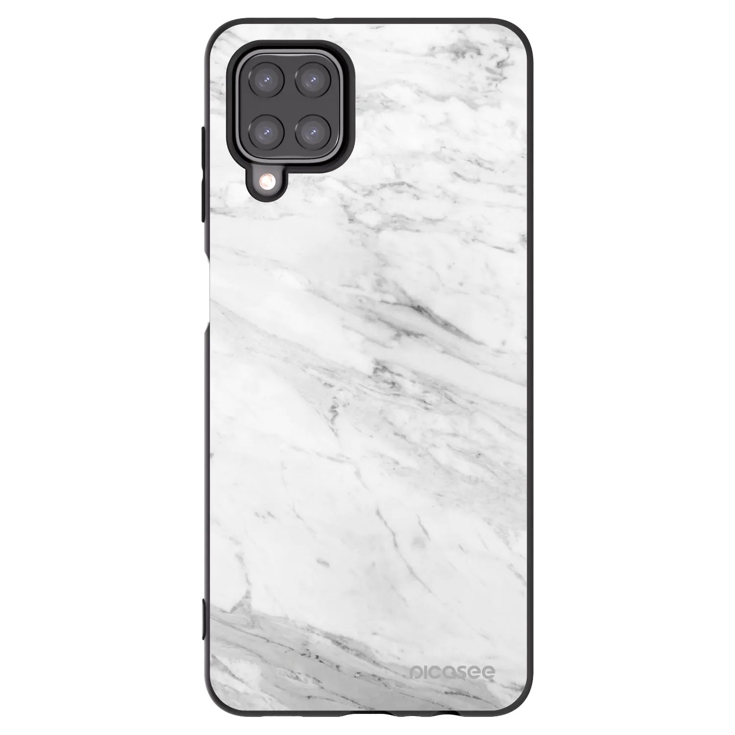 Picasee silikonový černý obal pro Samsung Galaxy M12 M127F - White marble