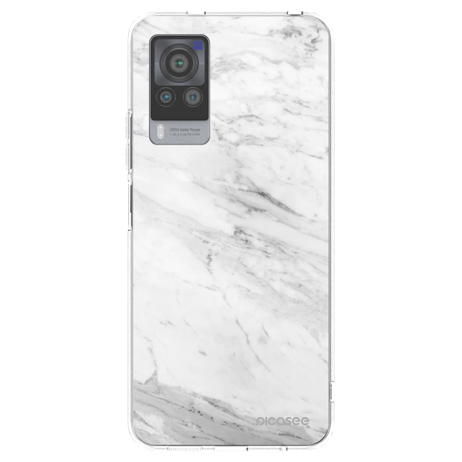 Picasee silikonový průhledný obal pro Vivo X60 Pro 5G - White marble