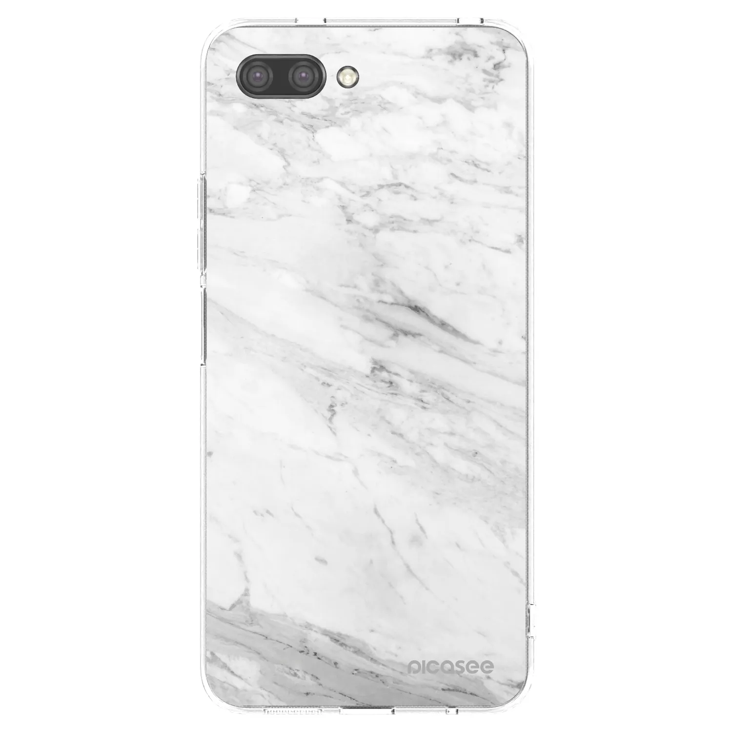 Picasee silikonový průhledný obal pro Honor 10 - White marble