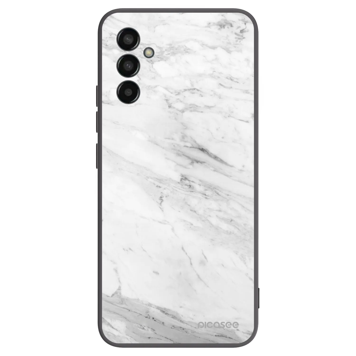 Picasee silikonový černý obal pro Samsung Galaxy M13 M135F - White marble
