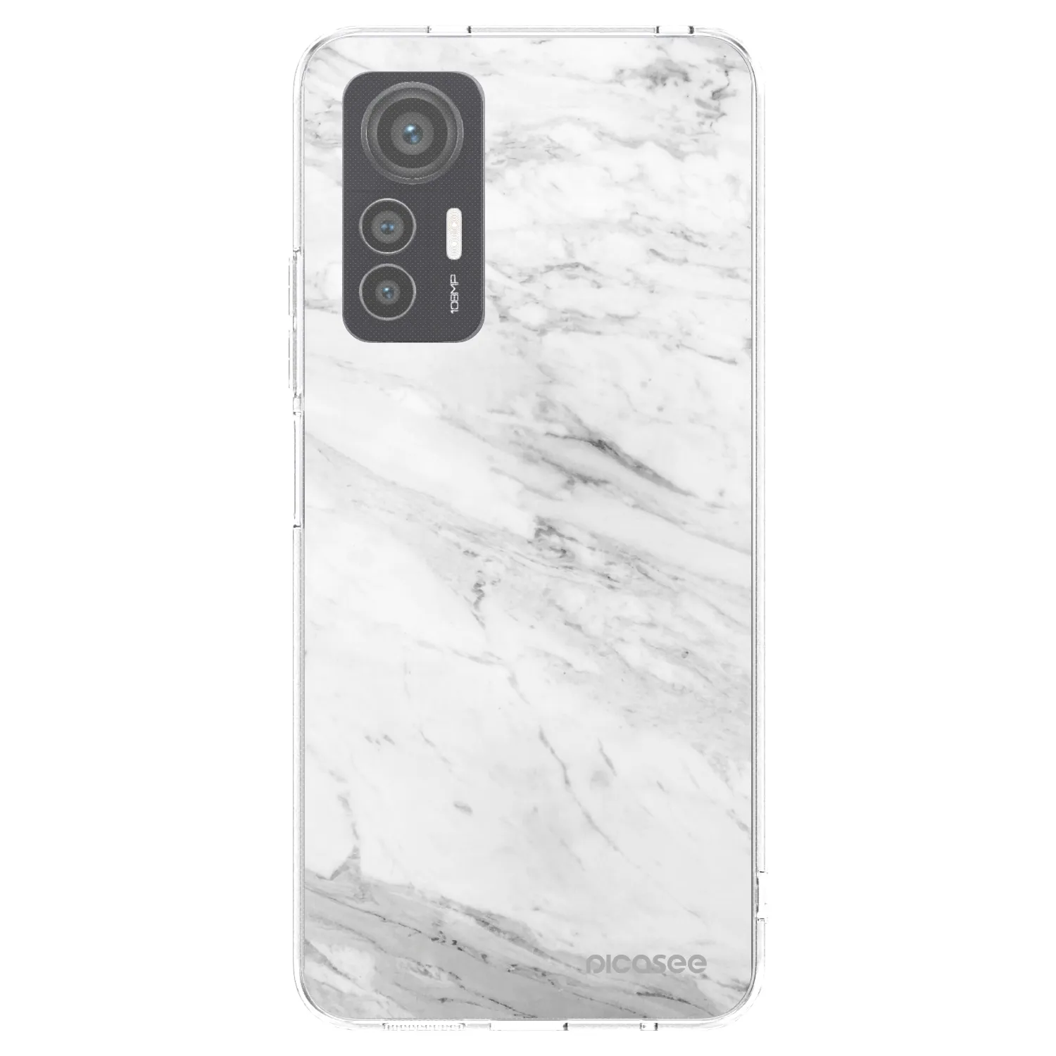 Picasee silikonový průhledný obal pro Xiaomi 12 Lite - White marble