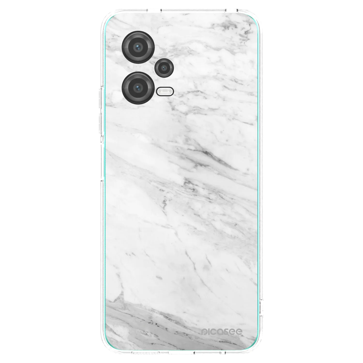 Picasee silikonový průhledný obal pro Xiaomi Poco X5 - White marble