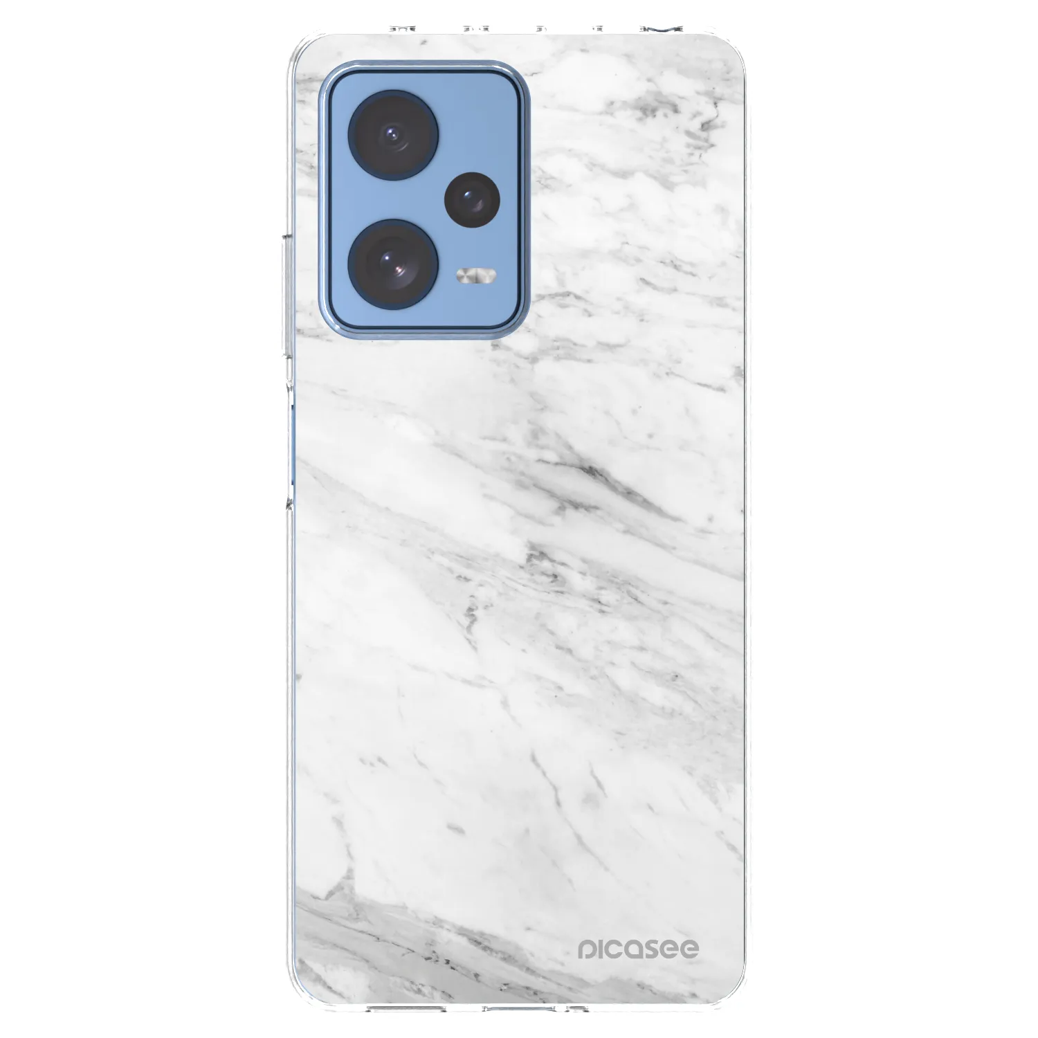 Picasee silikonový průhledný obal pro Xiaomi Redmi Note 12 Pro 5G - White marble