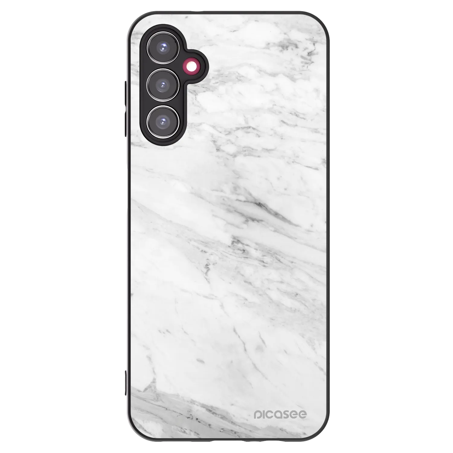 Picasee silikonový černý obal pro Samsung Galaxy A14 4G A145R - White marble