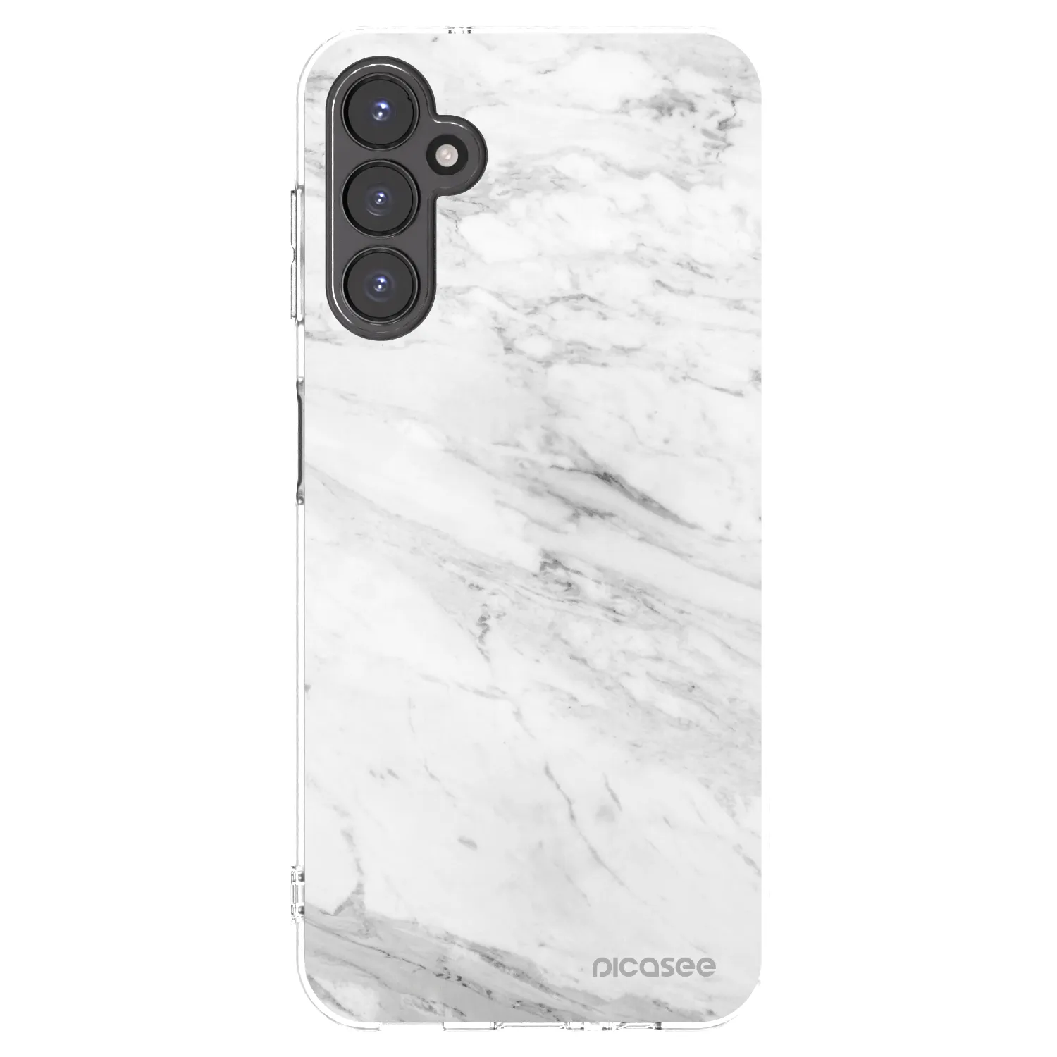 Picasee silikonový průhledný obal pro Samsung Galaxy A14 4G A145R - White marble