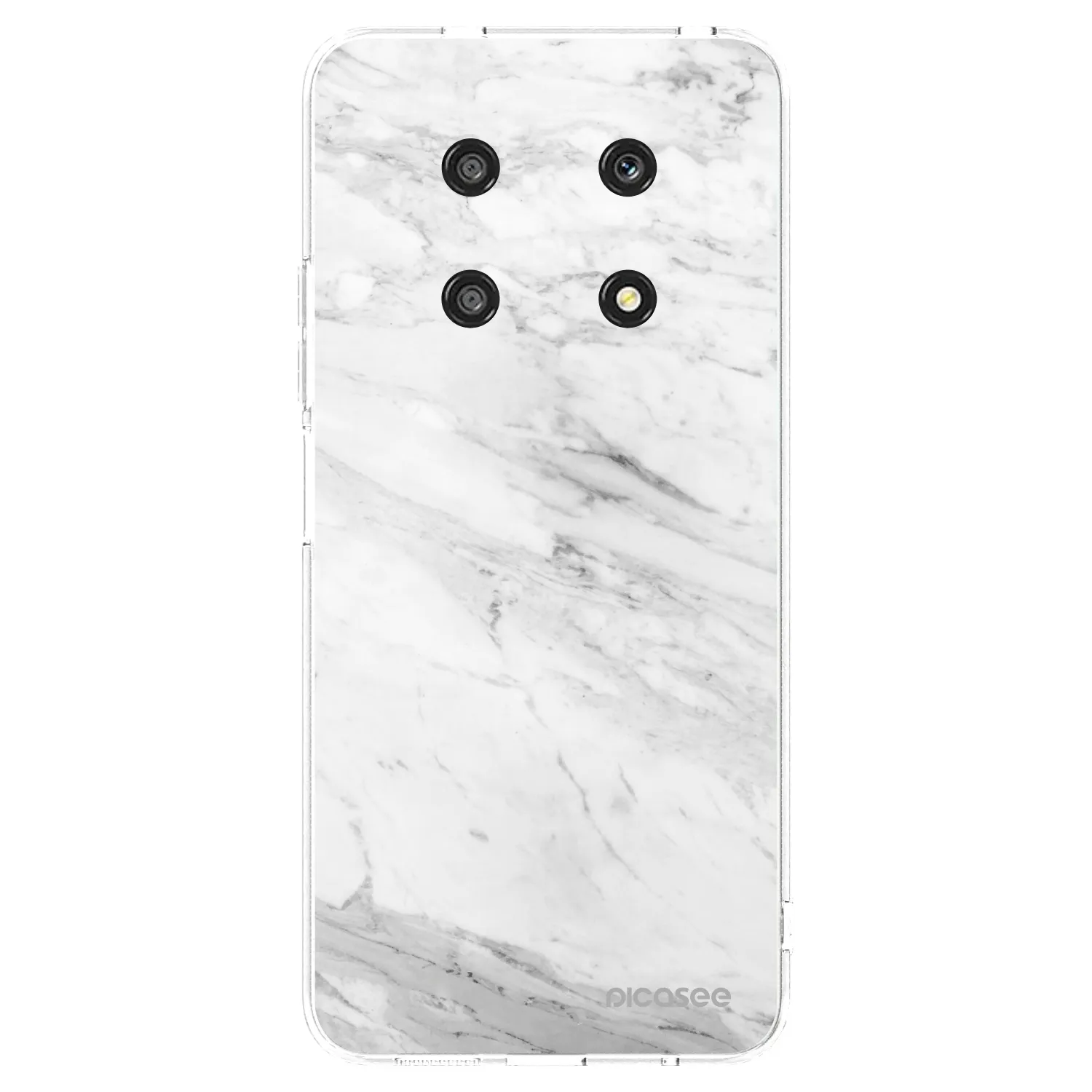 Picasee silikonový průhledný obal pro Honor Magic4 Lite 5G - White marble