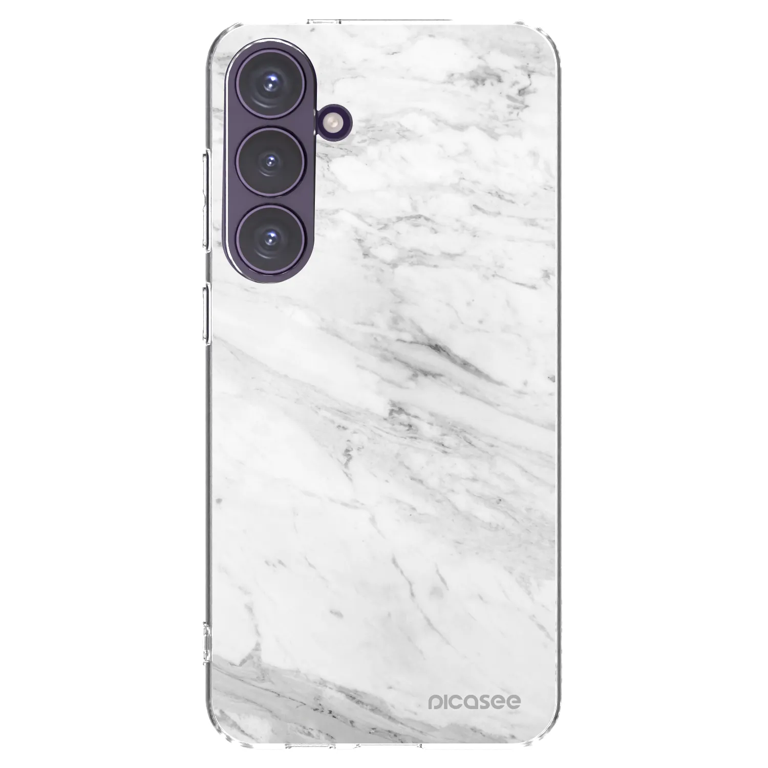 Picasee silikonový průhledný obal pro Samsung Galaxy S24+ S926B 5G - White marble