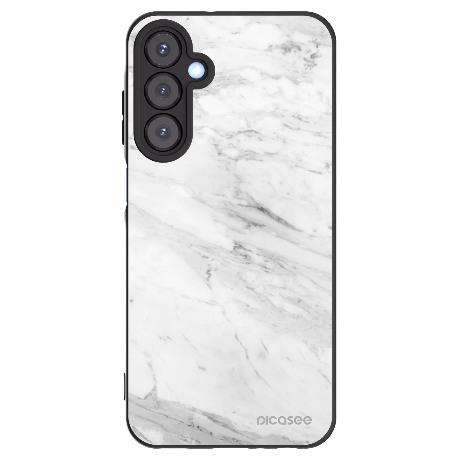Picasee silikonový černý obal pro Samsung Galaxy A25 A256B 5G - White marble