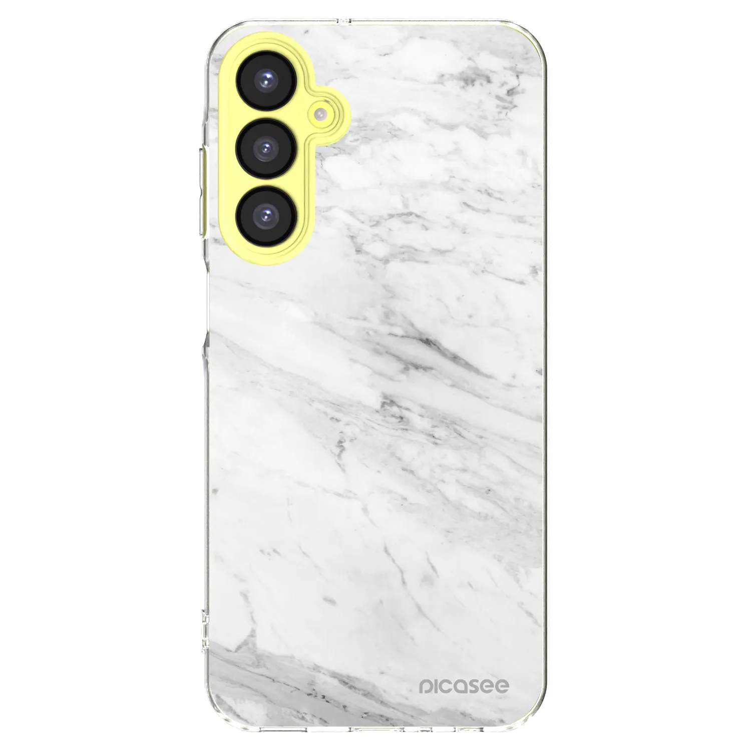 Picasee silikonový průhledný obal pro Samsung Galaxy A25 A256B 5G - White marble