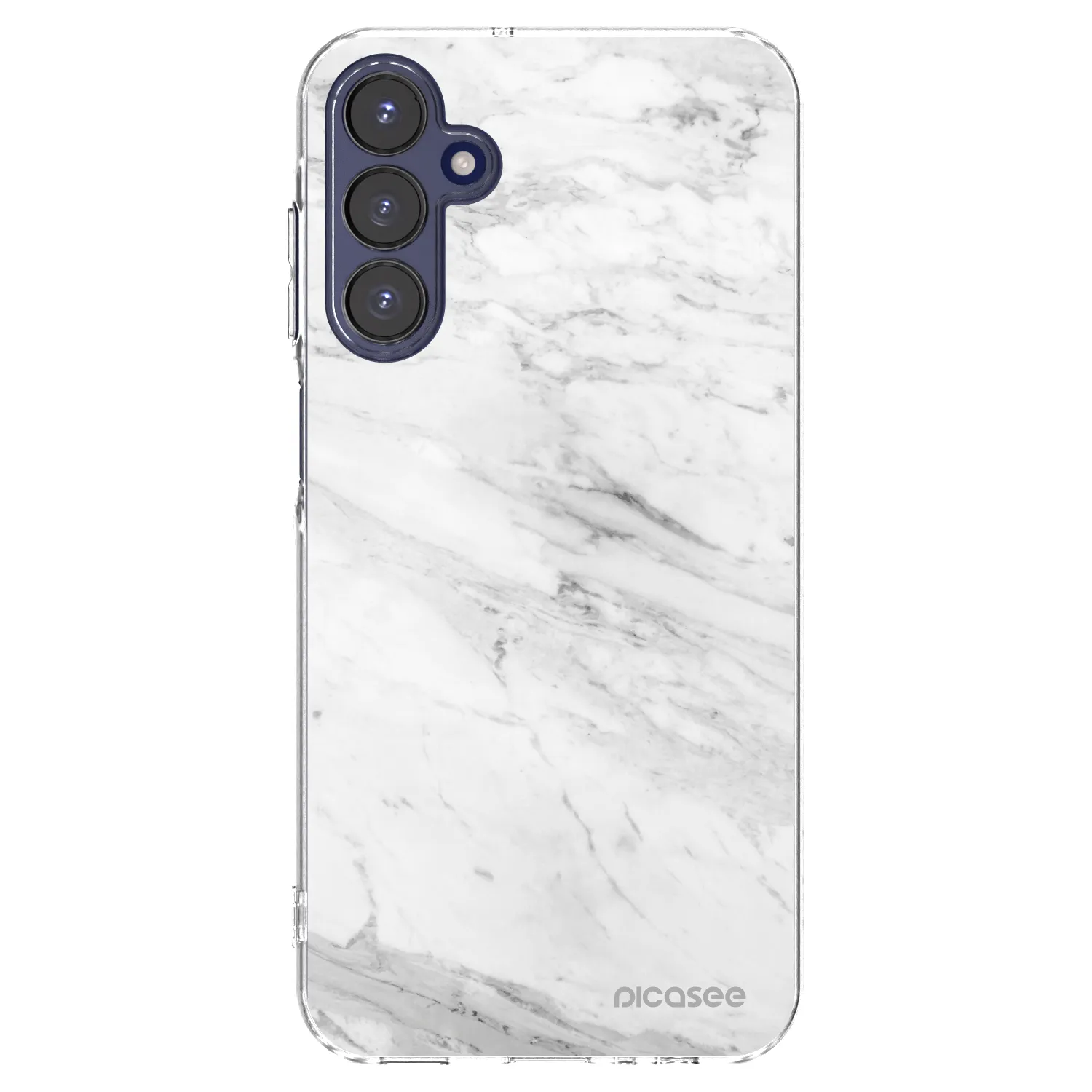 Picasee silikonový průhledný obal pro Samsung Galaxy A15 A155F 4G - White marble
