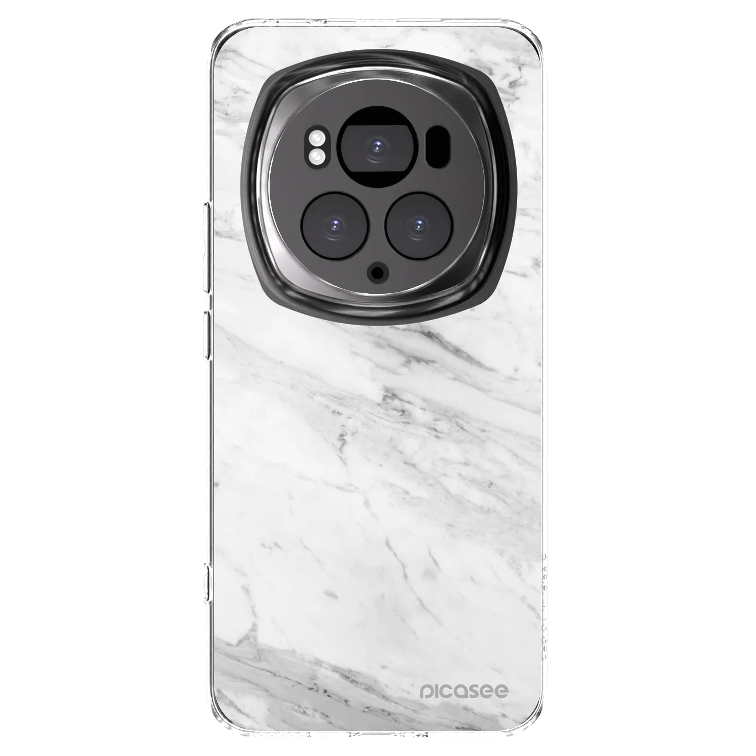 Picasee silikonový průhledný obal pro Honor Magic6 Pro - White marble