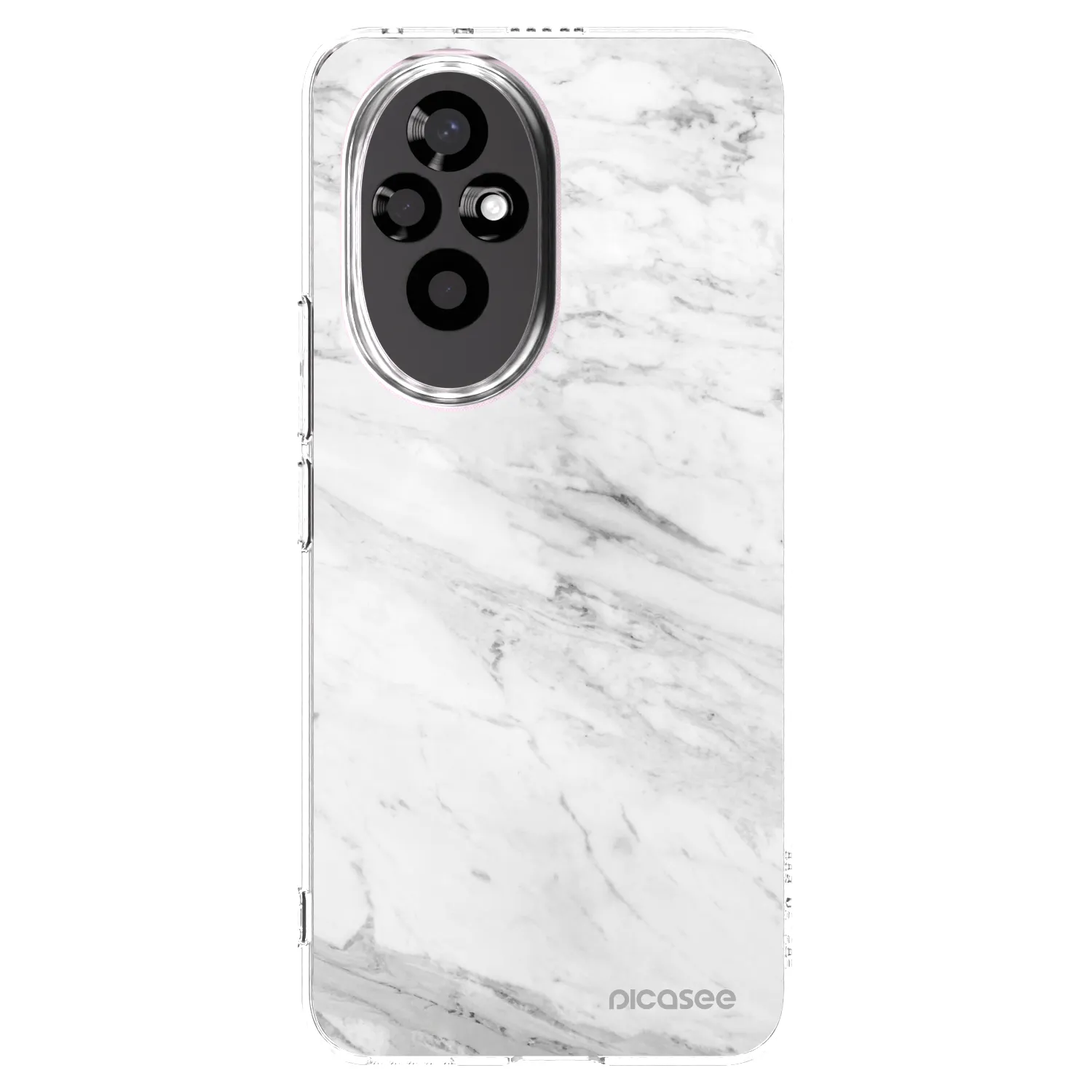 Picasee silikonový průhledný obal pro Honor 200 Pro 5G - White marble