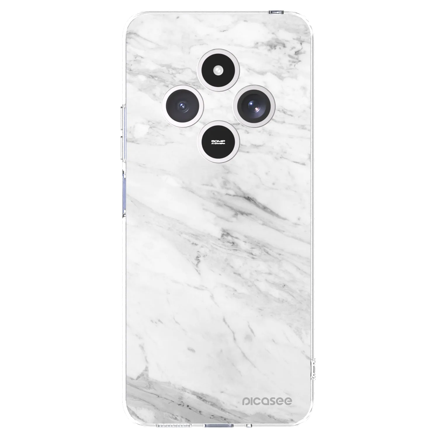 Picasee silikonový průhledný obal pro Xiaomi Redmi 14C - White marble