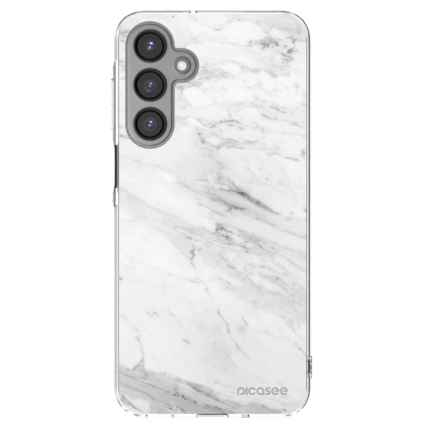 Picasee silikonový průhledný obal pro Samsung Galaxy A16 5G - White marble