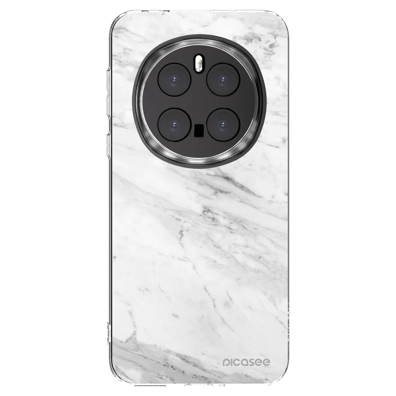 Picasee silikonový průhledný obal pro Honor Magic7 Pro 5G - White marble