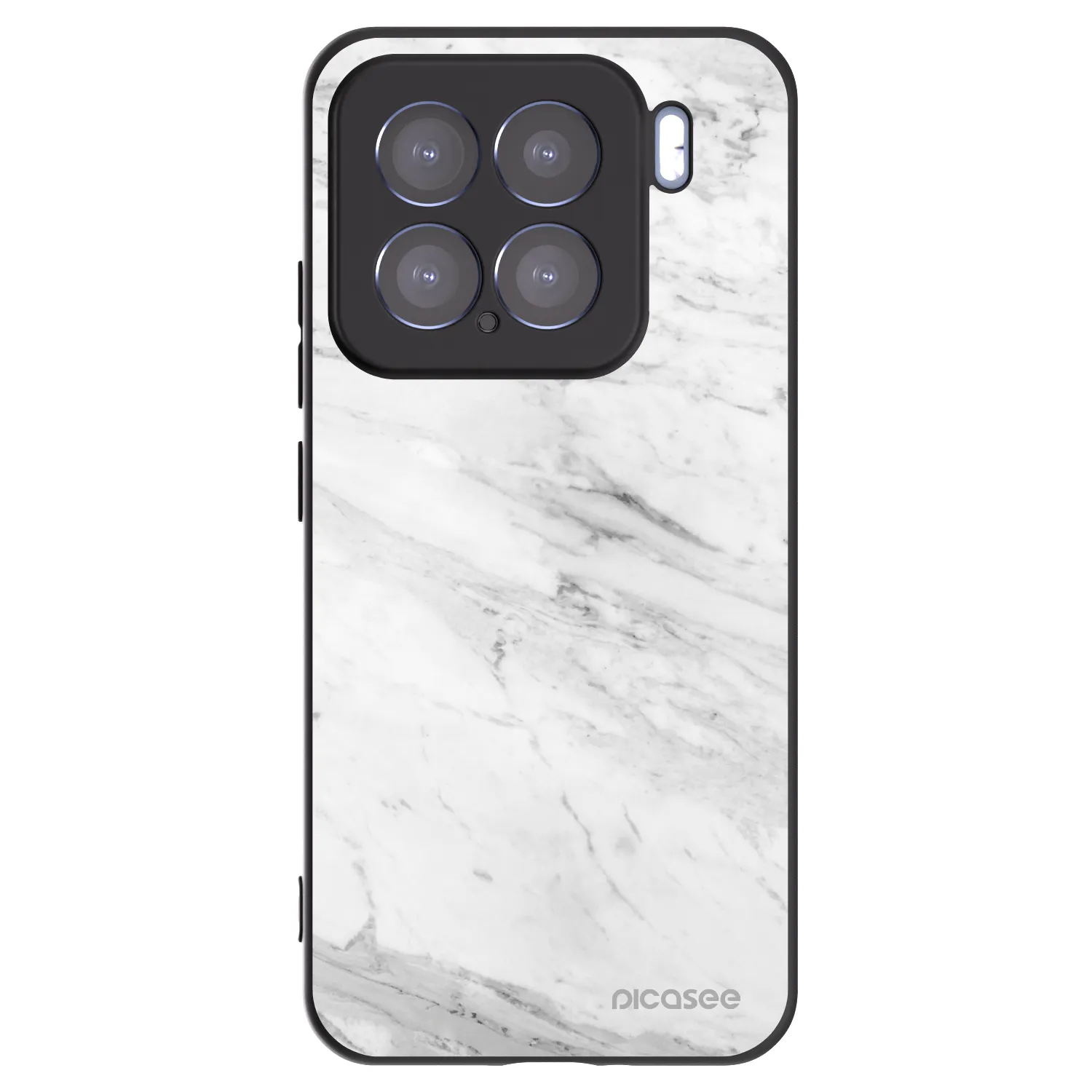 Picasee silikonový černý obal pro Xiaomi 15 - White marble
