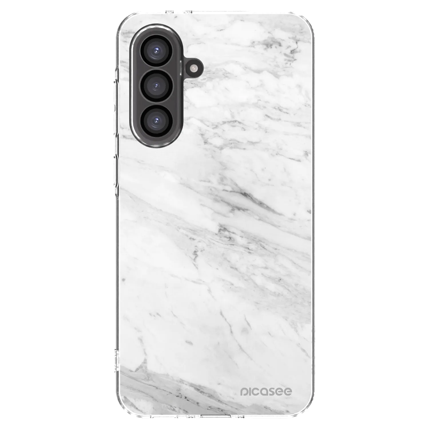 Picasee silikonový průhledný obal pro Samsung Galaxy A56 5G A566B - White marble