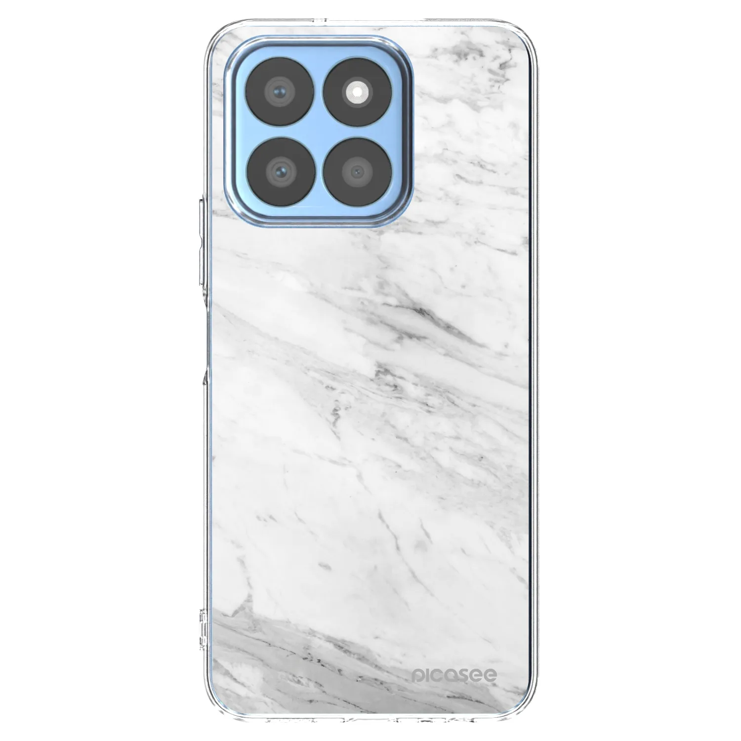 Picasee silikonový průhledný obal pro Honor X8c - White marble