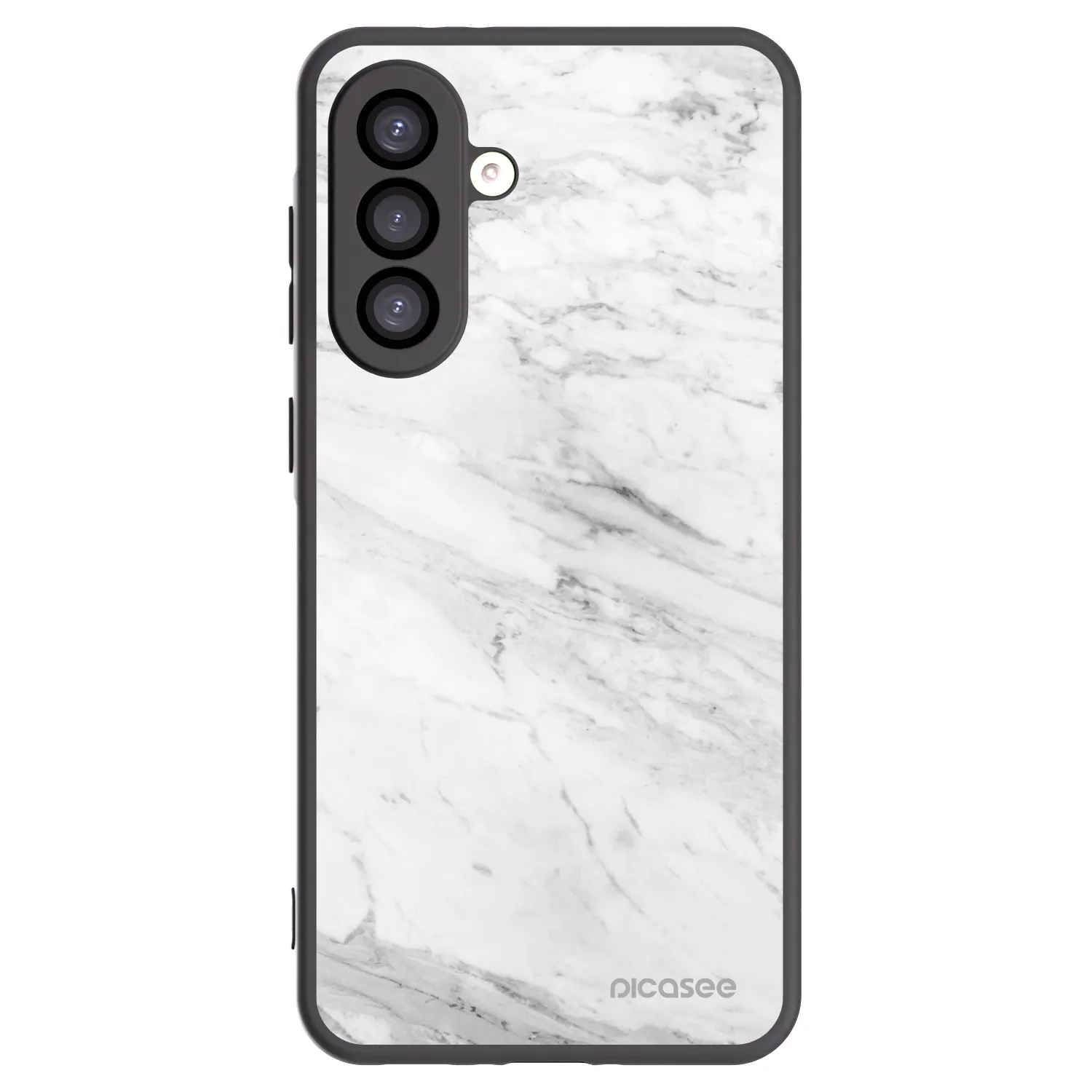 Picasee silikonový černý obal pro Samsung Galaxy A26 5G A266B - White marble