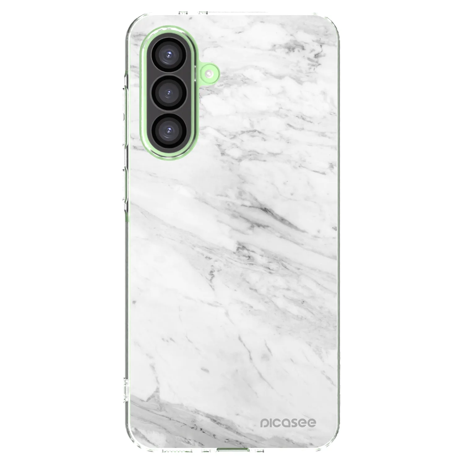 Picasee silikonový průhledný obal pro Samsung Galaxy A26 5G A266B - White marble