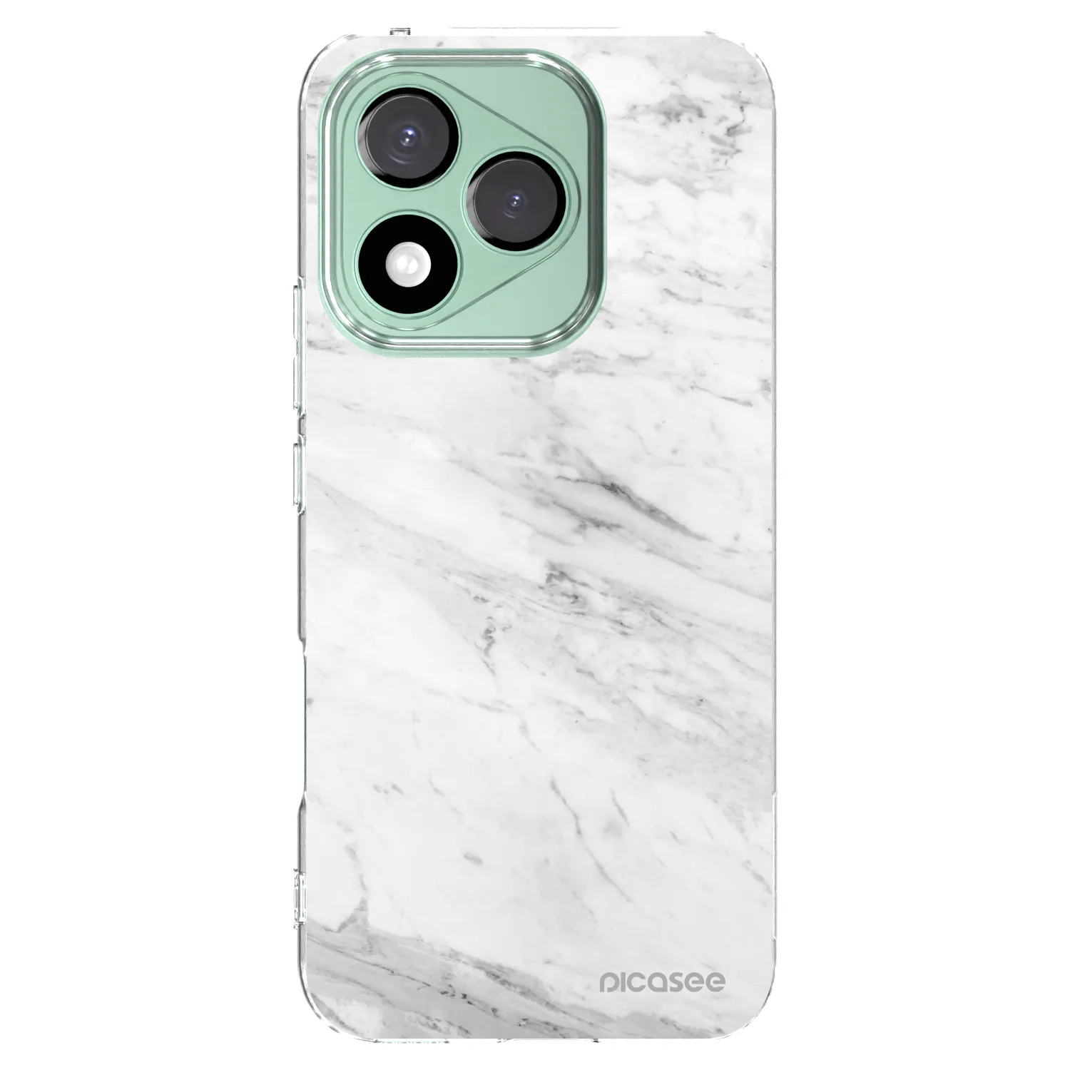 Picasee silikonový průhledný obal pro Honor 400 Lite 5G - White marble