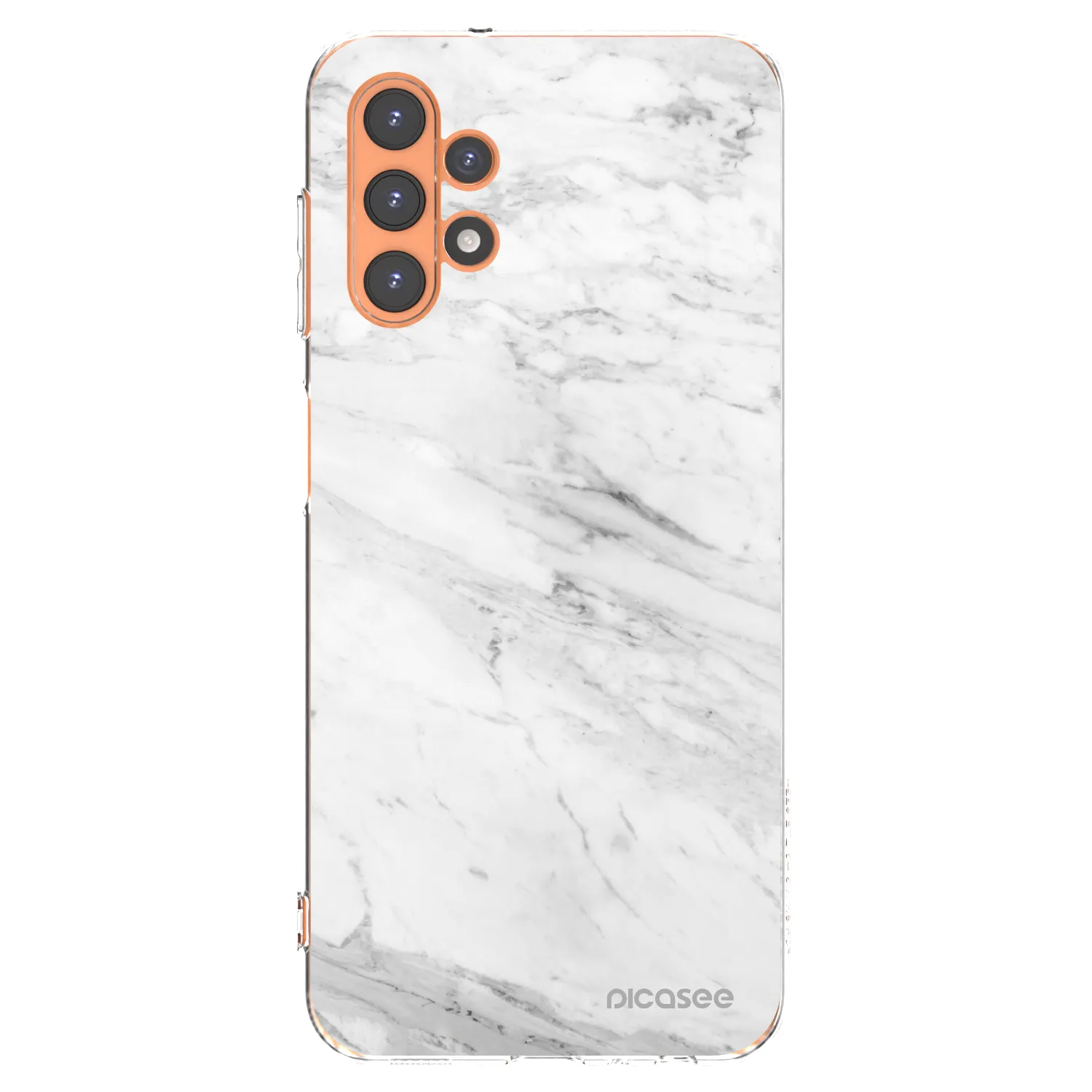 Picasee silikonový průhledný obal pro Samsung Galaxy A13 5G - White marble