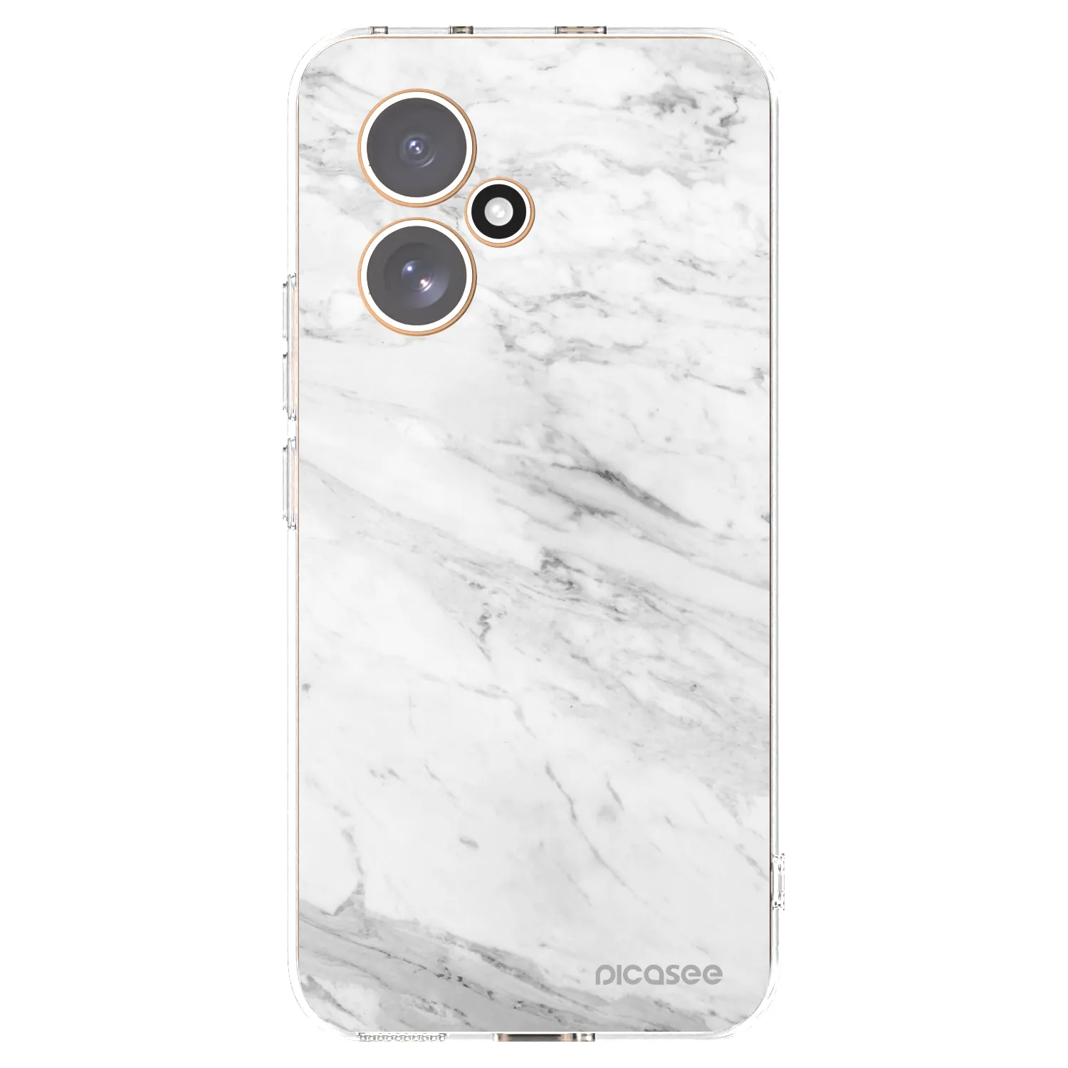 Picasee silikonový průhledný obal pro Honor 400 5G - White marble
