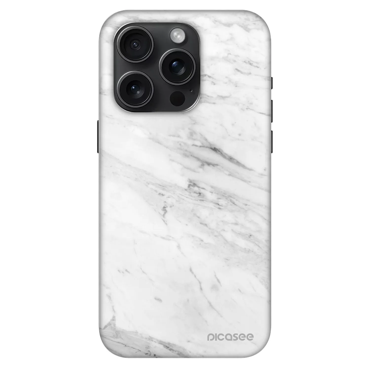 Picasee Fashion Case MagSafe Apple iPhone 15 Pro - White marble