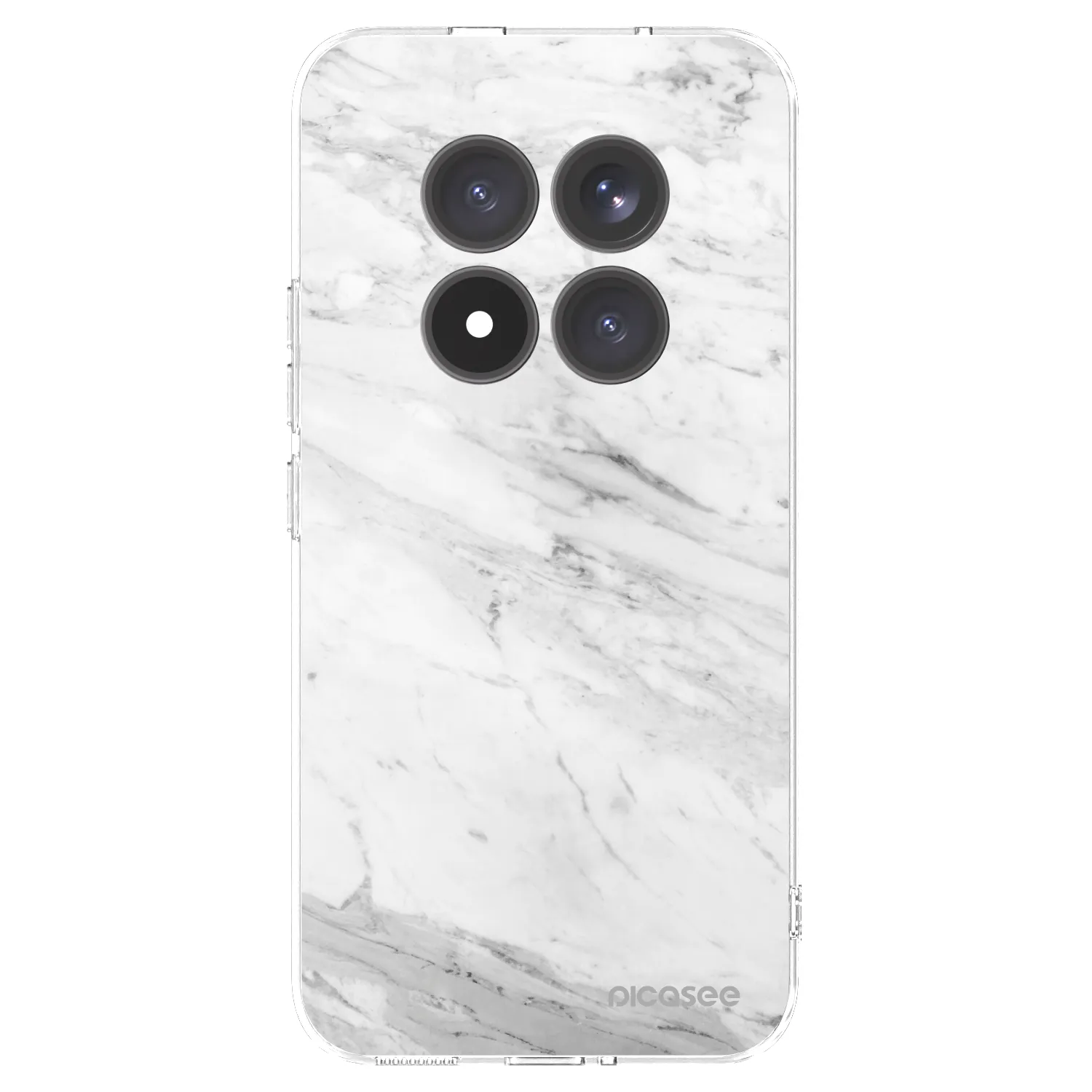 Picasee silikonový průhledný obal pro Xiaomi Redmi Note 15 Pro+ - White marble