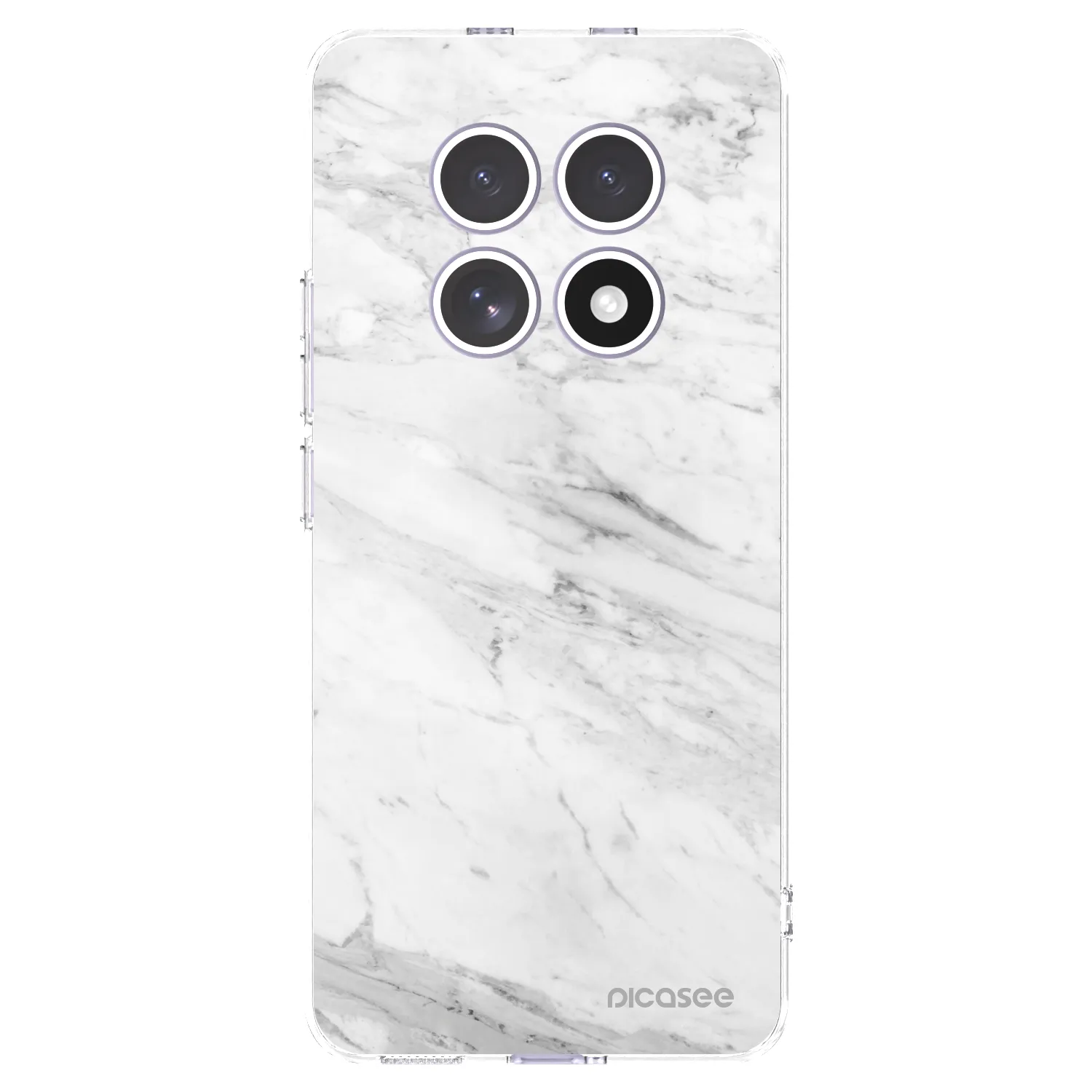 Picasee silikonový průhledný obal pro Xiaomi Redmi Note 15 - White marble