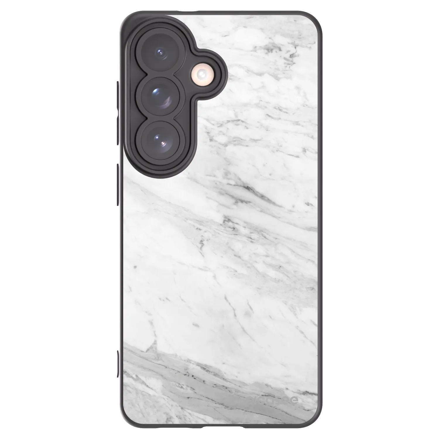 Picasee silikonový černý obal pro Samsung Galaxy S26 - White marble