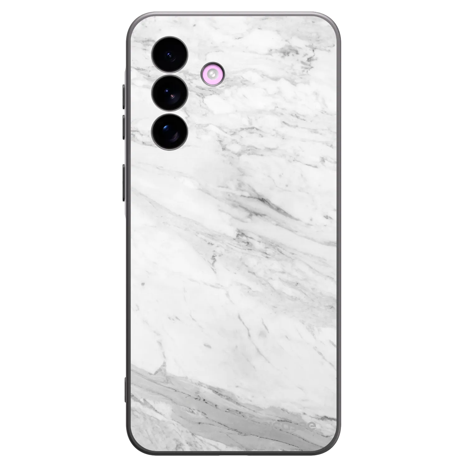 Picasee silikonový černý obal pro Samsung Galaxy A57 5G - White marble