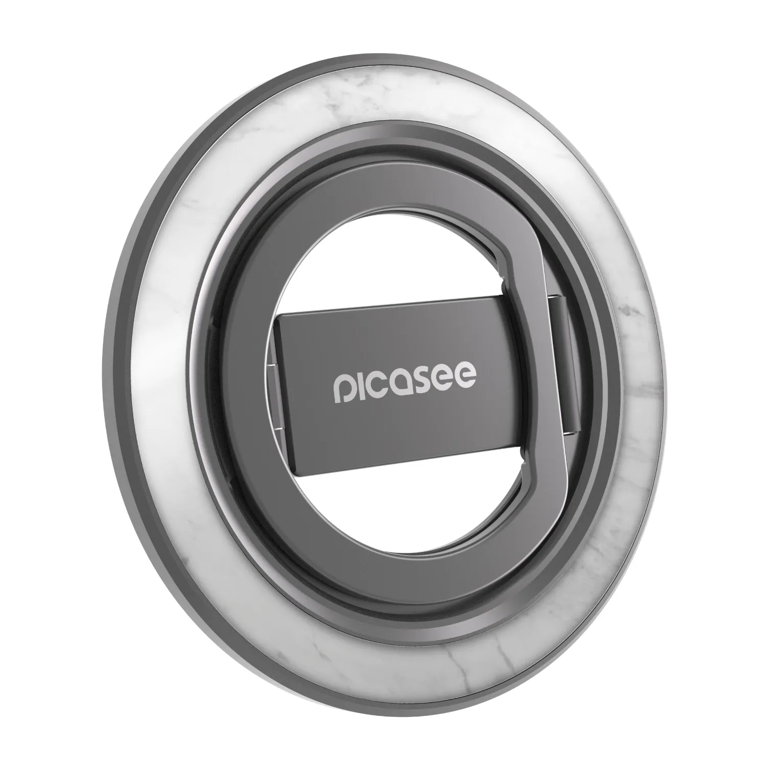 Picasee Magnetický držák - Černý - White marble