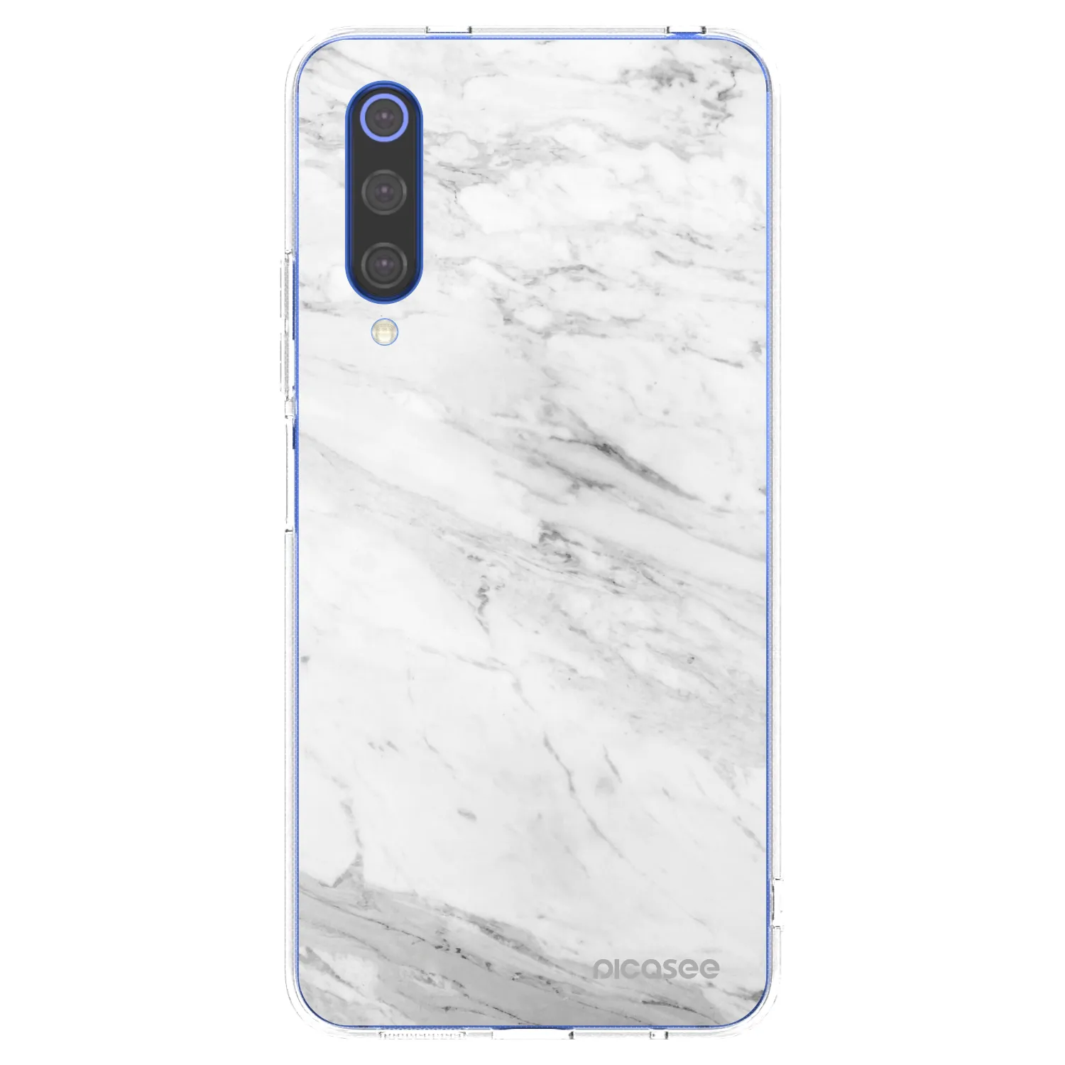 Picasee silikonový průhledný obal pro Xiaomi Mi 9 SE - White marble