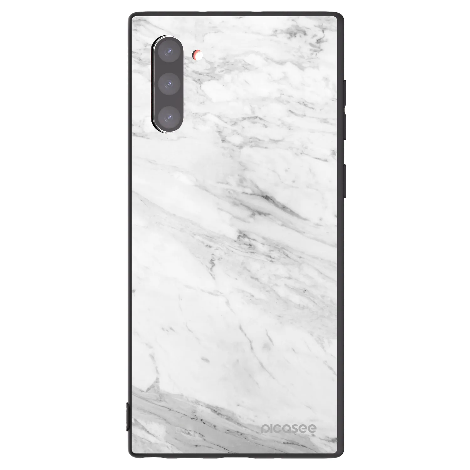 Picasee silikonový černý obal pro Samsung Galaxy Note 10 N970F - White marble