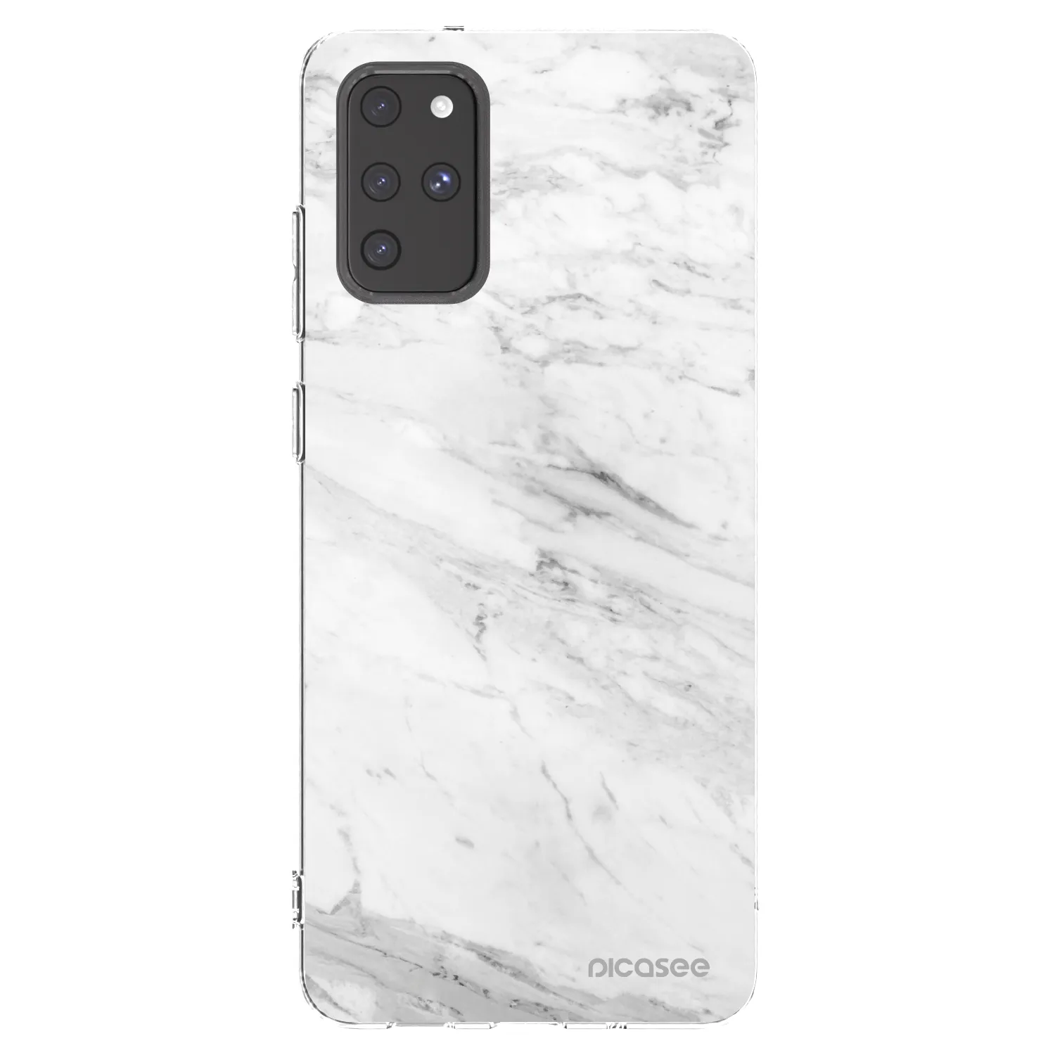 Picasee silikonový průhledný obal pro Samsung Galaxy S20+ G985F - White marble