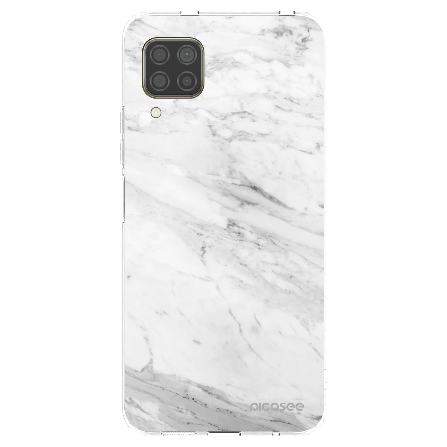 Picasee silikonový průhledný obal pro Huawei P40 Lite - White marble