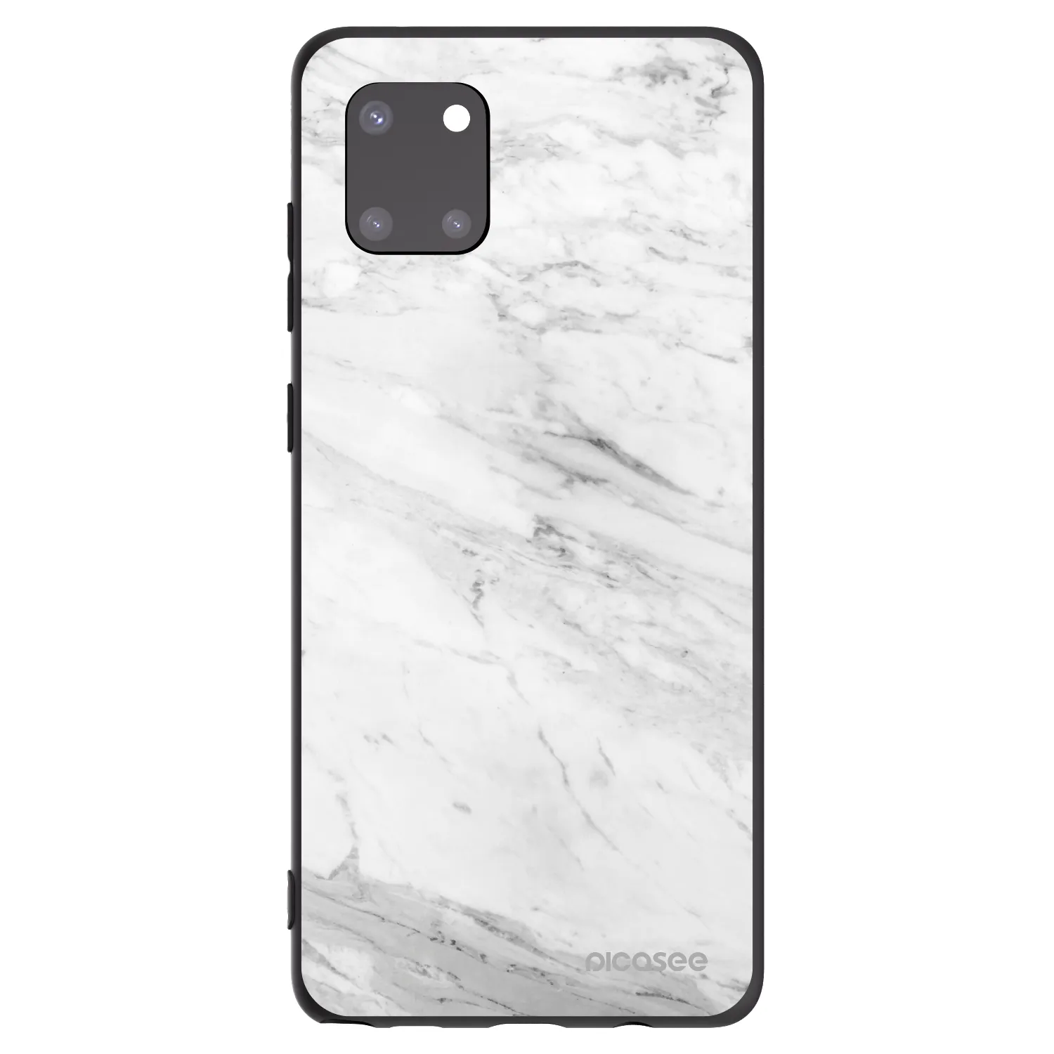 Picasee silikonový černý obal pro Samsung Galaxy Note 10 Lite N770F - White marble