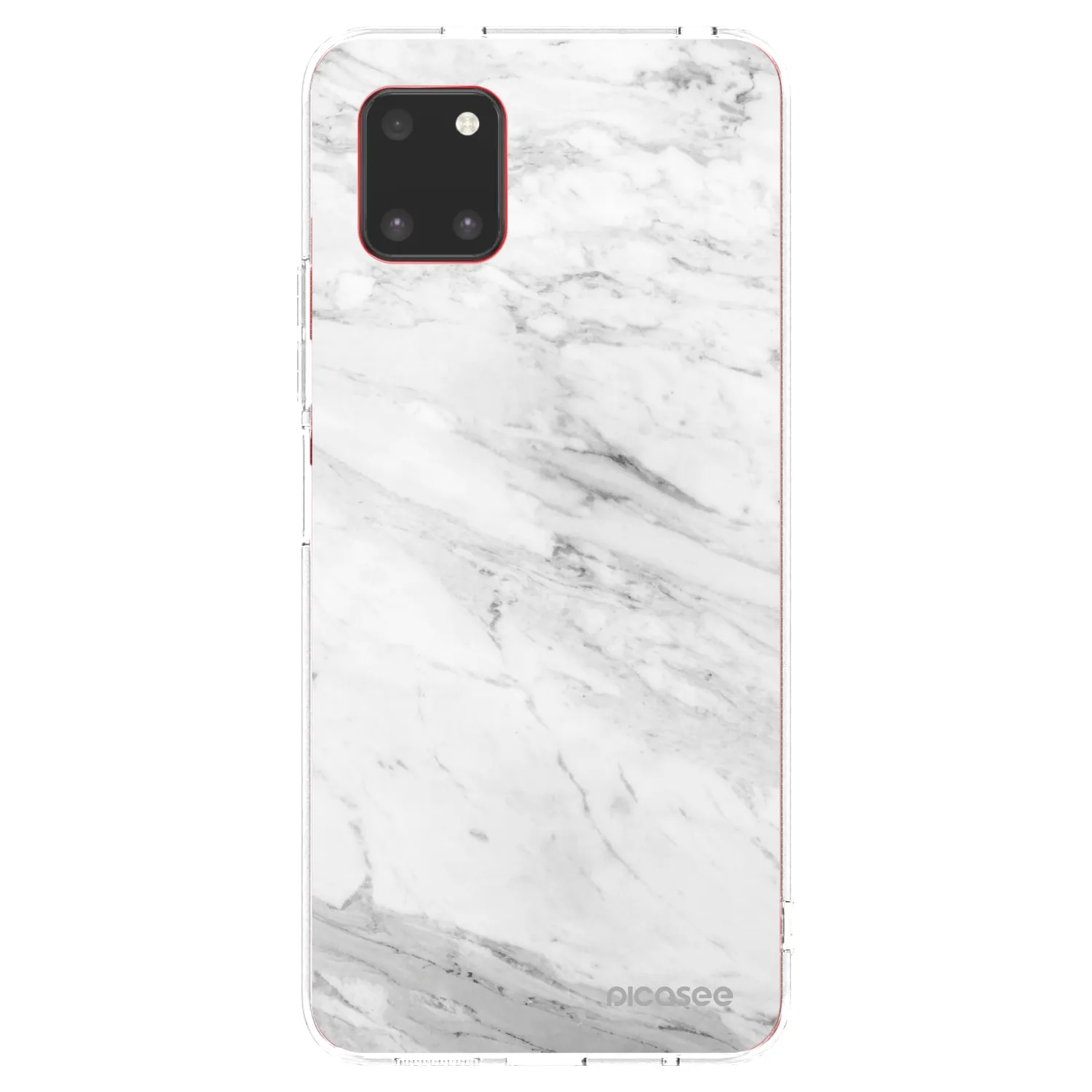 Picasee silikonový průhledný obal pro Samsung Galaxy Note 10 Lite N770F - White marble