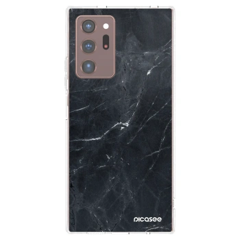Picasee silikonový průhledný obal pro Samsung Galaxy Note 20 Ultra - Black marble