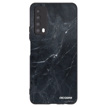 Picasee silikonový černý obal pro Huawei P Smart 2021 - Black marble