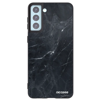 Picasee silikonový černý obal pro Samsung Galaxy S21+ 5G G996F - Black marble