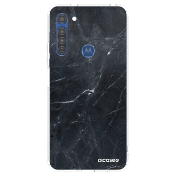 Obal pro Motorola Moto G8 - Black marble